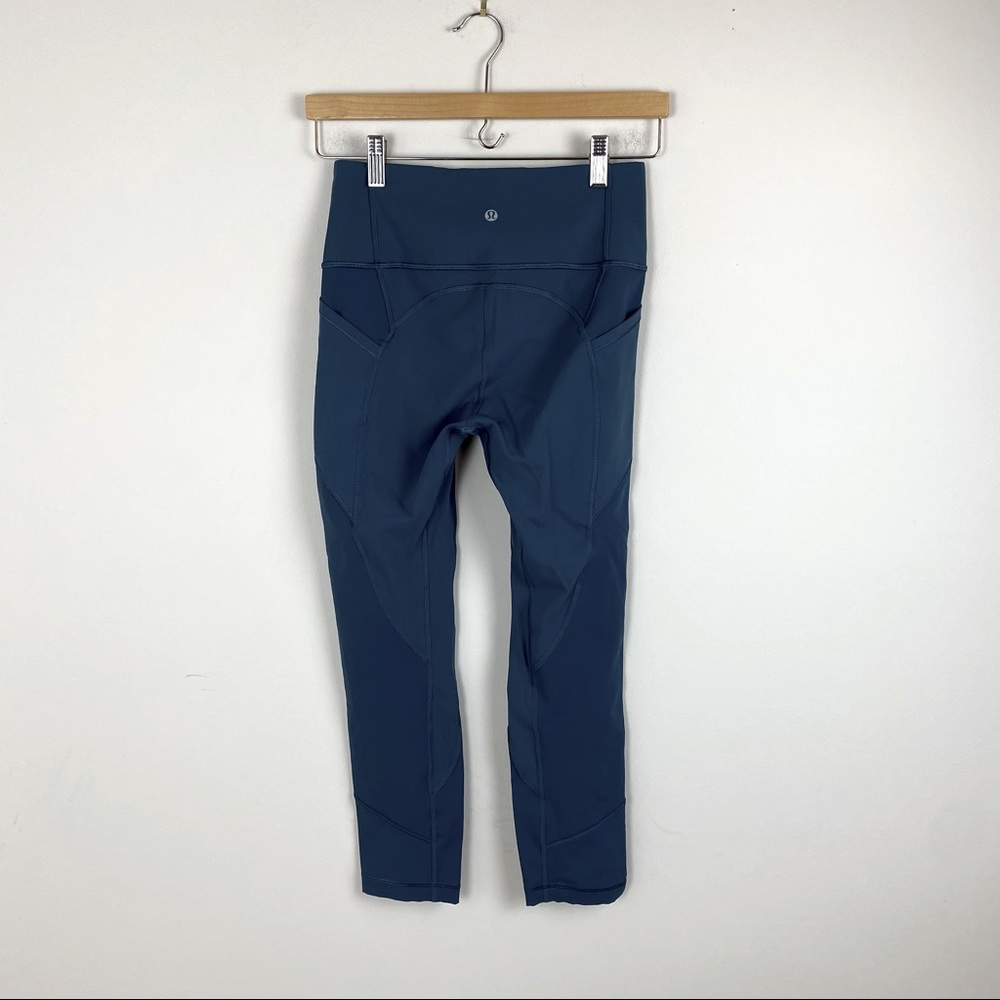 Lululemon All The Right Places Crop II 23" Code Blue